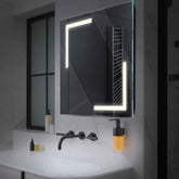 LED Spiegel Quadratisch | Wandschalter-Steuerung | Neutralweißes Licht - Reyze Seria Salono Model 3